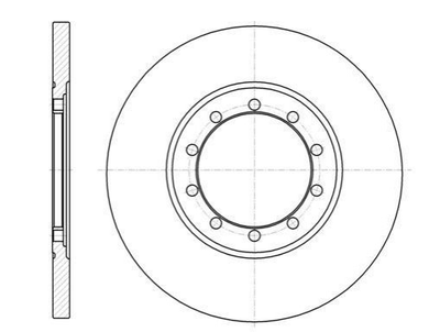 Тормозные диски ROADHOUSE 6120100 Ford Transit 1371420, 1464031, 6C112A315AA