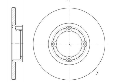 Тормозные диски ROADHOUSE 6606.00 Daewoo Matiz; Citroen C3; Volvo S80, V70 230597, 96284392