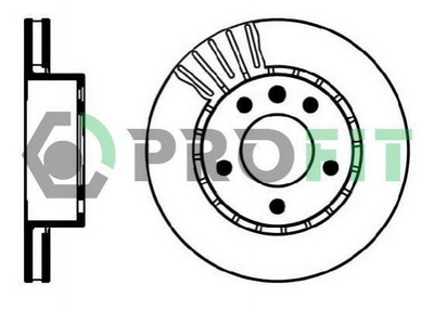 Диски гальмові PROFIT 50100188 Opel Omega 569039, 90223919, 90271134