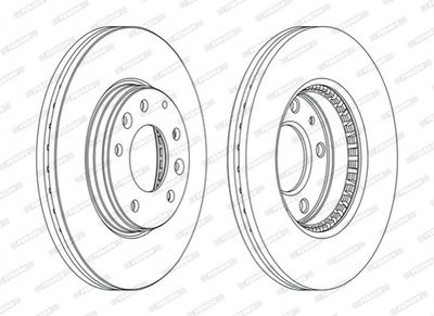 Тормозные диски FERODO DDF1210C Mazda 6 G26Y3325XA, GJ6Y3325XA, GJ6Y3325X