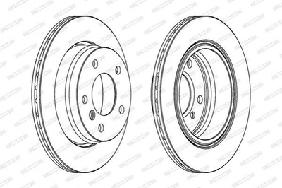 Тормозные диски FERODO DDF831 BMW 3 Series 34211162315, 34211165211, 34216855155