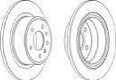 Тормозные диски FERODO DDF698C Opel Omega 569208, 569121, 90444513