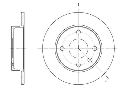 Тормозные диски ROADHOUSE 6094.00 Ford Fiesta 1072464, 1107767, 230168