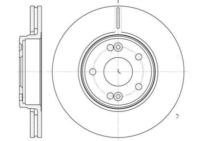 Тормозные диски ROADHOUSE 6697.10 Renault Laguna 230676, 7701206613, 8200007121