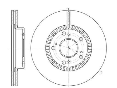 Тормозные диски ROADHOUSE 6962.10 Honda Stream, CR-V, Civic; Zaz Sens 45251S7AN10, 45251SCAE00