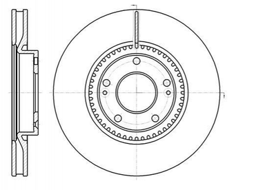 Тормозные диски ROADHOUSE 61217.10 KIA Pro Ceed, Ceed, Soul, Sportage, Optima, Carens; Hyundai I30, Veloster, Sonata, Tucson, IX35, I40 517122L500, 517123K160