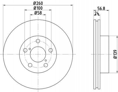 Тормозные диски TEXTAR 92081900 Subaru Impreza, Legacy 26300AE090, 26310AA031, 26310AA032