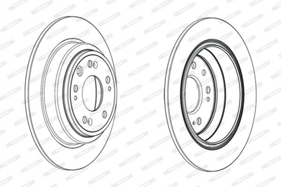 Тормозные диски FERODO DDF1778C Honda Accord 42510TL0G50, 42510TL0G51