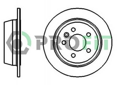 Диски гальмові PROFIT 50100861 Mercedes V-Class, Vito 6384230112