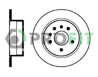 Диски гальмові PROFIT 50100239 Opel Omega 569101, 90223919, 90272328