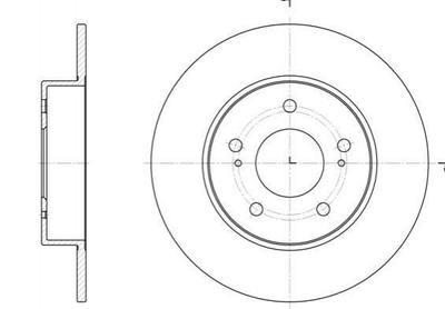 Тормозные диски ROADHOUSE 6909.00 Nissan Maxima 4223051200, 4320631U12, 4320631010