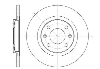 Тормозные диски ROADHOUSE 653600 Citroen C2, C3, C-Elysee, Berlingo, C4; Peugeot Partner 00004246R4, 230401, 4246R2