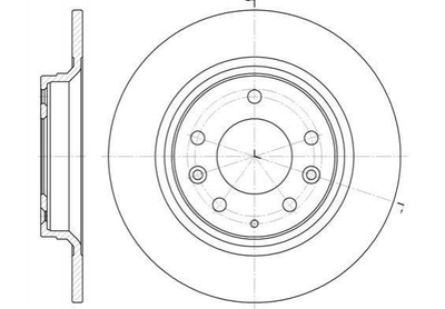 Тормозные диски ROADHOUSE 688100 Mazda 626, 6 N12326251B, 230622, GF3Y26251