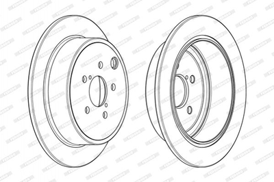 Тормозные диски FERODO DDF1883C Subaru Legacy, Impreza, Forester, Outback 26700FG000