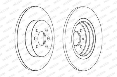 Тормозные диски FERODO DDF1295 Renault Kangoo 7701207227, 8200041558