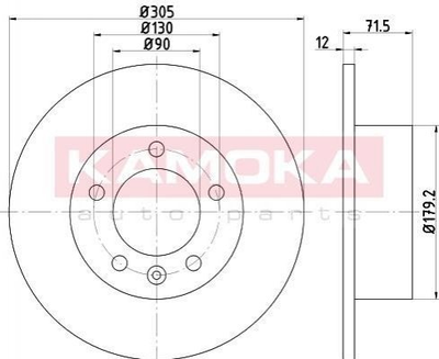 Тормозные диски KAMOKA 103197 Opel Movano; Renault Master 432000367R, 4320600Q0A, 4419362