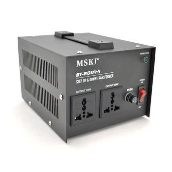 Перетворювач напруги MSKJ ST-800VA (500 Вт) Трансформаторний Input 220 V/Output 110 V, + 2 універсальні розетки