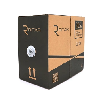 Кабель КВПЕ FTP-cat.6 (4*2*0.54), Ritar, (CU), для внутр. робіт, 305м, White, Corton BOX, Q2