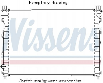 Радиатор охлаждения двигателя NISSENS 606515 Infiniti Q 214604GD5A, 214604GD0A