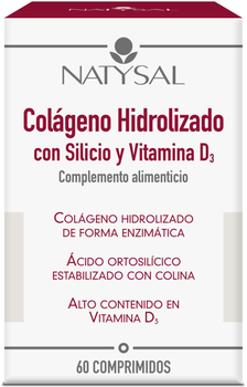 Натуральна харчова добавка Natysal Colageno Con Silicio Vit D3 60 таблеток (8436020323751)