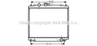 Радиатор охлаждения двигателя AVA COOLING MT2109 Mitsubishi Pajero MB340052, MB890956