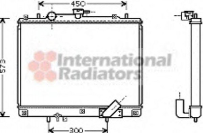 Радиатор охлаждения двигателя Van Wezel 32002162 Mitsubishi L200, Pajero MR571147, MR258668