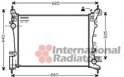 Радіатор охолодження двигуна Van Wezel 37002574 Opel CORSA 1300312, 130031213249566, 1300339