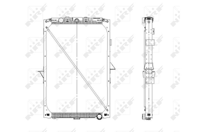 Радіатор охолодження двигуна NRF 519559
