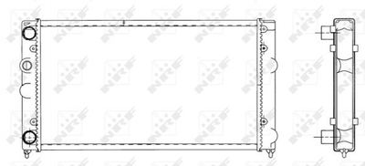 Радиатор охлаждения двигателя NRF 519501 Volkswagen Golf, Vento 6N0121253J