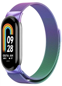 Ремінець Drobak Milanese Loop для Xiaomi Mi Smart Band 8/9/10 Pride Rainbow (191966)