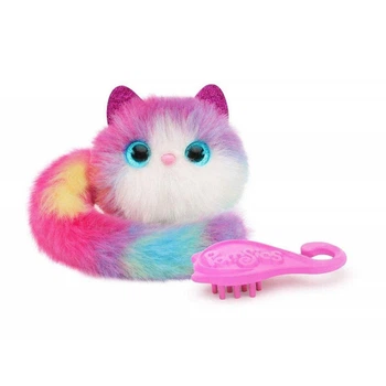 Интерактивная мягкая детская игрушка кошечка Помсис Щербет Skyrocket Pomsies Sherbert (01938)