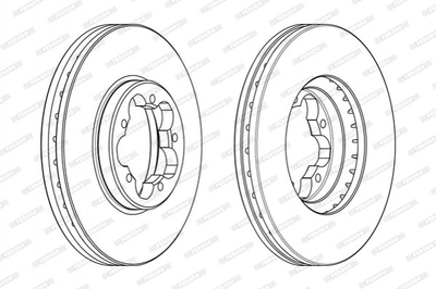 Тормозные диски FERODO DDF2469 Ford Transit BK211125BC, BK211125BB, 1842994