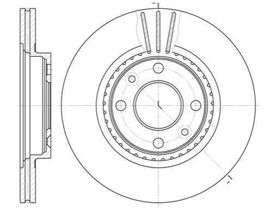 Гальмівні диски Roadhouse 614410 Renault Megane, Kangoo, Clio, Twingo, Logan, Sandero; Nissan Kubistar; Dacia Logan 402062984R, 230549, 4020600QAA