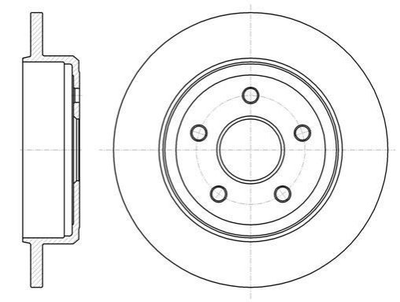 Тормозные диски REMSA 6121100 Jeep Grand Cherokee III (WH, WK), COMMANDER (XK) 1052089275AB, 52089275AB