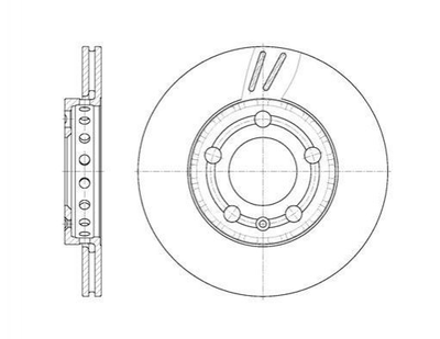 Тормозные диски WOKING D6709.10 Volkswagen Polo; Skoda Fabia 230614, 6Q0615301, 6Q0615301A