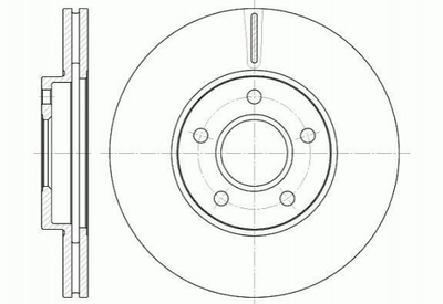 Тормозные диски ROADHOUSE 666210 Ford Connect, Transit; Hyundai Accent 1361298, 230760, 4367106