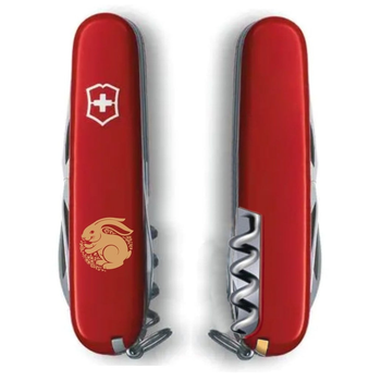 Нож Victorinox Spartan Zodiac Red Щасливий Кролик Bronze (1.3603_Z2165u)