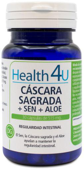 Натуральна харчова добавка H4u Cascara Sagrada + Sen + Aloe 515 мг 30 капсул (8436556085758)