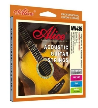 Струны для акустической гитары Alice AW436XL (10-47) Phosphor Bronze Extra super Light