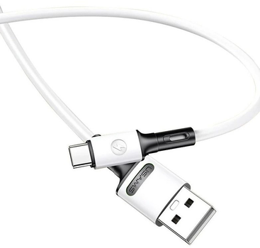 Kabel Usams U52 USB Typ-C 2A Fast Charge 1m Biały (6958444989044)