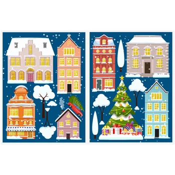 Декор для интерьера к Новому Году DesignStickers «Новогодний город» (50638160)