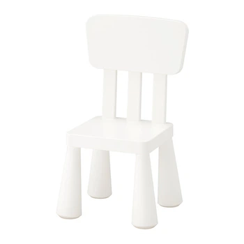Дитячий стілець Ikea Mammut білий для дому і вулиці