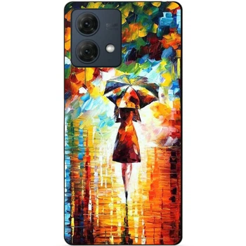 Чехол силиконовый бампер Candy для Motorola Moto G84 с рисунком Прогулка