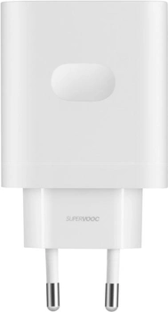 Зарядний пристрій для телефона OnePlus Supervooc 80Вт GaN Type-C White (6921815622529)