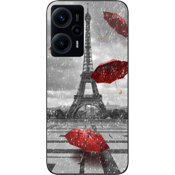 Бампер силиконовый чехол SMTT для Xiaomi Poco F5 с картинкой Париж