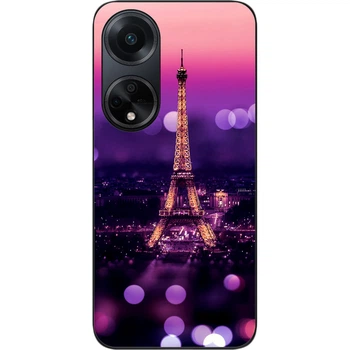 Силиконовый чехол SMTT для Oppo A98 с картинкой Париж ночью
