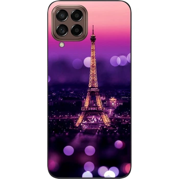 Силиконовый чехол SMTT для Samsung Galaxy M53 с картинкой Париж ночью