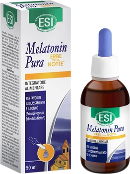 Натуральна харчова добавка ESI Melatonin Pura 1.9 мг Sin Erbe Note 50 мл (8008843009596)