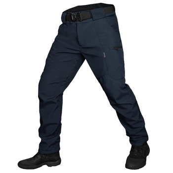 Тактичні зимові штани Camotec SoftShell Vent Темно-Сині XL