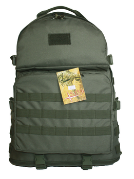Тактический туристический крепкий рюкзак трансформер 40-60 литров олива ms